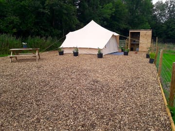 Bell tent exterior