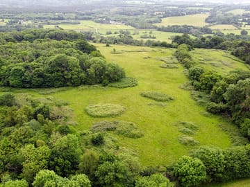 Aerial view of the lower field