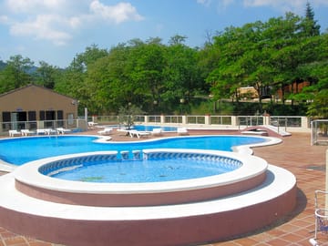 The swimming pool includes a paddling area for children