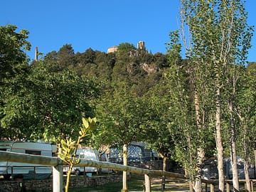 View of the castle from the site