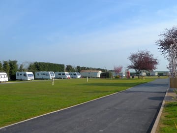 Touring Caravan Pitches on the top level of the Greenacres Site