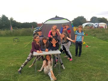 Children at the site