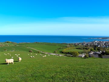 Views over the surrounding countryside and coast