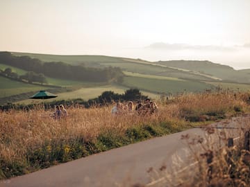 The view out towards whitsands bay