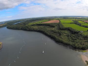 The cleddau estuary is a short walk away