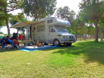 Pitches suitable for motorhomes