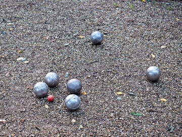 Pétanque on site