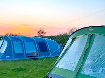 Campsite at sunset