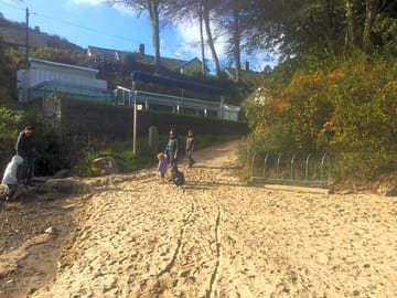 The beach bar near llanbedrog beach
