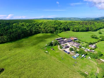 Birds eye view of the site