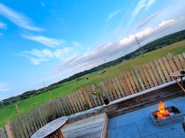 Firepit at night