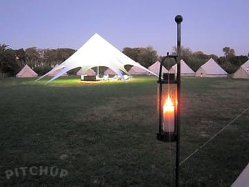 Groups welcome plus star canopies to hire