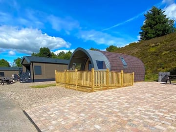 Exterior of the camping pod