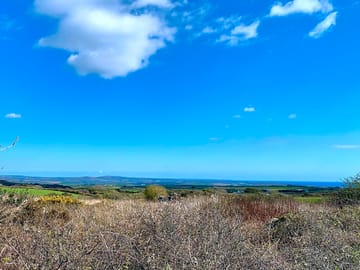 Sea views from the site