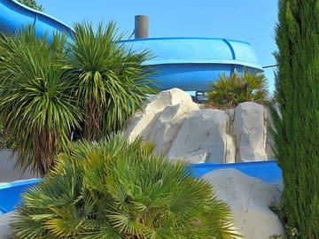 Waterslide at the outdoor pool