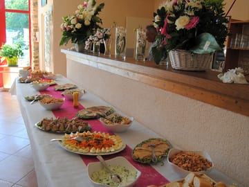 The buffet at the restaurant