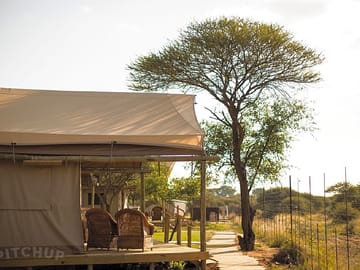 Exterior of the safari tent