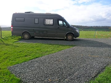 Large campervan hardstanding