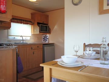 Dining area and kitchen