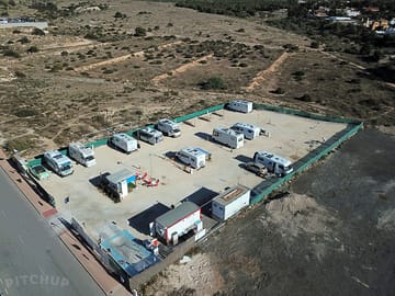 Aerial view of the site