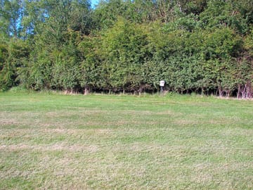 Grass pitches at the front of the site, nearer to the toilet block and not around the fishing lake
