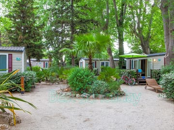 Outside the holiday homes