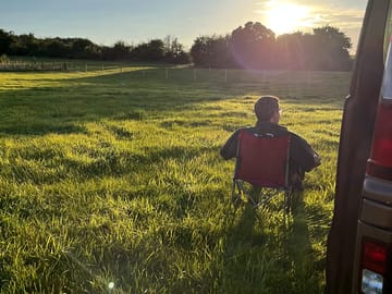 Sunset at the pitches