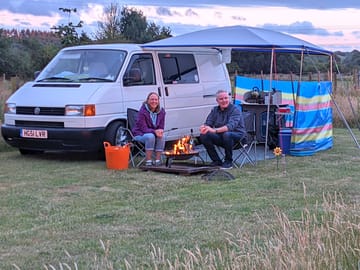 Sitting around a firepit