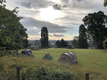 Camping field overlooking gartmore house