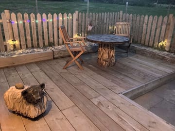 Outside space at night