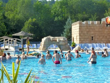 Aqua aerobics in the pool