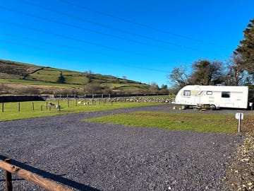 Hardstanding pitches with rural views