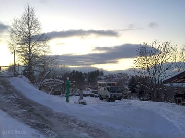 A snowy day in winter