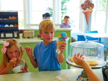Snacks, coffee and ice cream at happy jack's