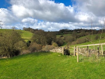 The view half way between the site and bisley
