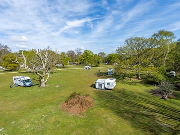Spacious grass pitches