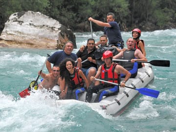 Rafting on the river