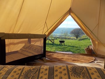 View from the bell tent