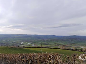 Photo taken a short walk from the campsite looking down on the tywi valley