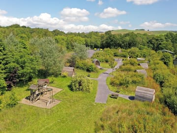 Aerial view of the park