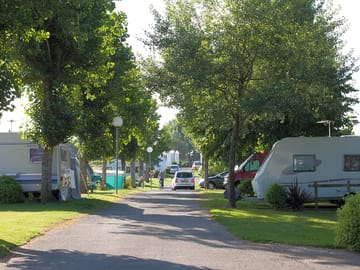 The campsite driveway
