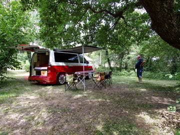 Shaded pitches under the trees