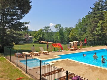 Swimming pool and playground