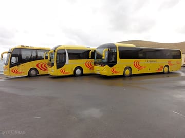 The site's sister company runs buses for hire