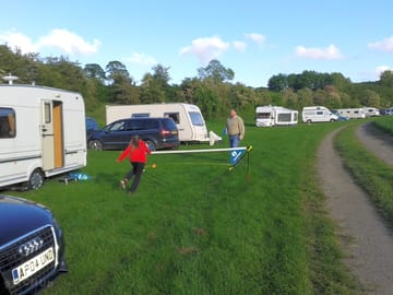 Spacious grass pitches