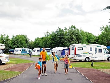Touring caravan pitches
