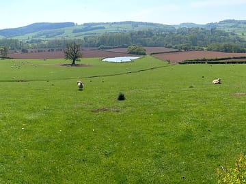 Camping field and view