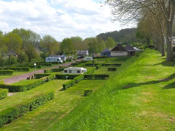 The site on a sunny day