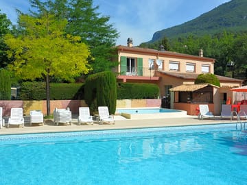 Space to relax by the pool