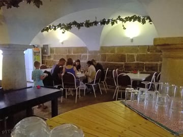 The site's cafeteria